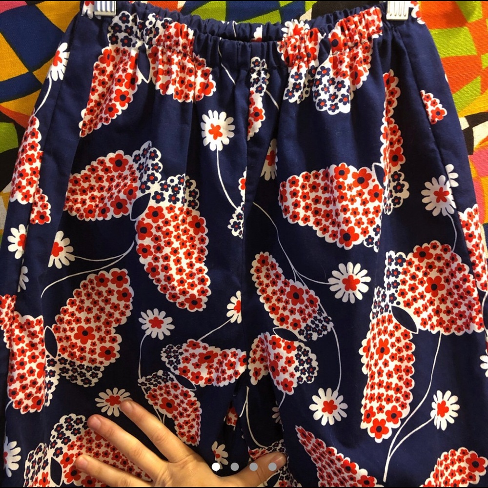 handmade 60’s vintage floral butterfly pants